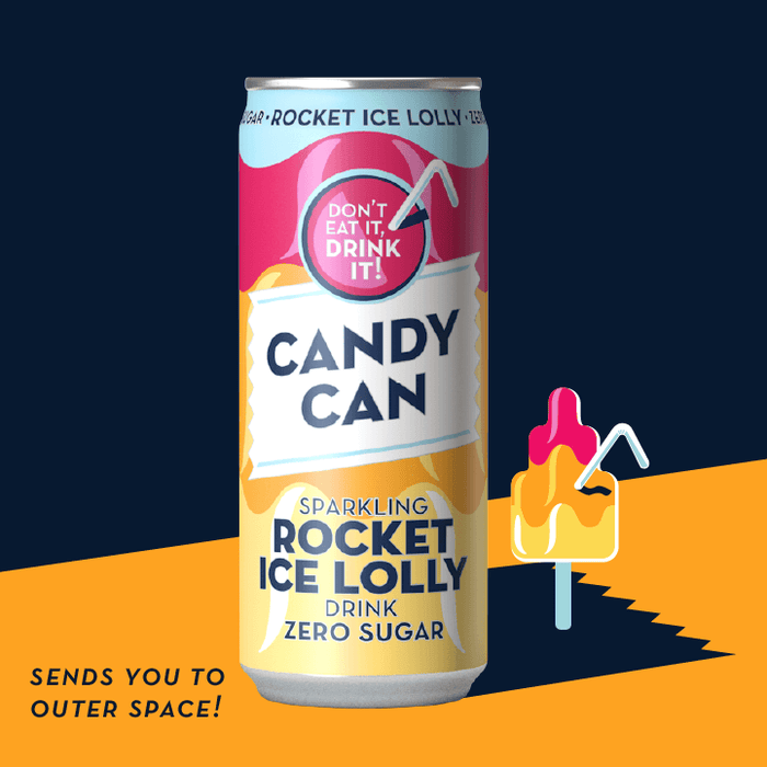 Candy Can Rocket Ice Lolly Soda - 330ml