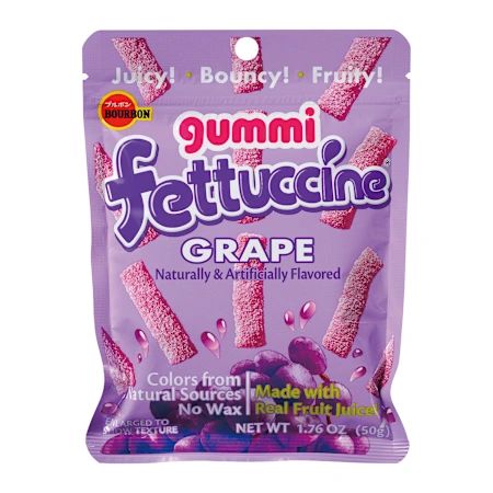 Fettuccine Gummi Candy - Grape Flavor
